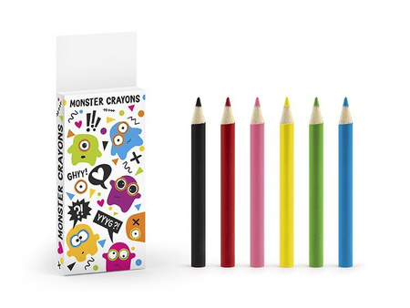 KOLOROWANKA Z KREDKAMI POTWORKI