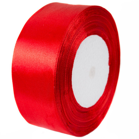 TASIEMKA SATYNOWA CZERWONA 38 MM 23M