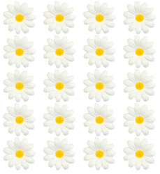 SZTUCZNE KWIATY BIAŁE 20 SZTUK