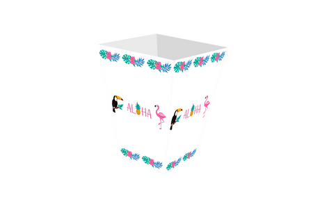 PUDEŁKA NA POPCORN ALOHA PARTY 6 SZT