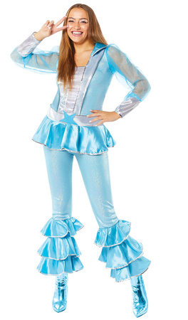 STRÓJ DAMSKI DISCO NIEBIESKI 