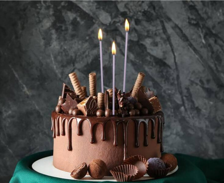 ŚWIECZKI LILOWE 6 SZT 15 CM