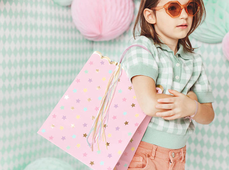 TOREBKA NA PREZENT GWIAZDKI RÓŻ