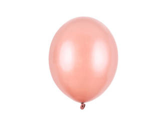 BALONY STRONG 27 CM METALIK RÓŻOWE ZŁOTO 50 SZT