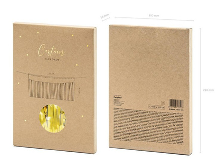 KURTYNA 18,5 cm x 400 cm ZŁOTA