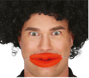 LATEKSOWE GROTESKOWE CZERWONE USTA