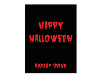 ETYKIETY NA BUTELKĘ KRWAWE HALLOWEEN 9 SZT