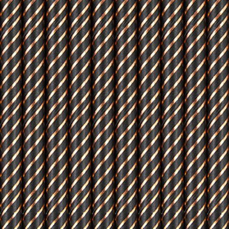 SŁOMKI PAPIEROWE CZARNO RÓŻOWE 10 SZT