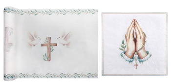 ZESTAW KOMUNIJNY KRZYŻ 2 ELEMENTY