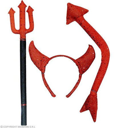 ZESTAW DIABEŁ CEKINY DELUX