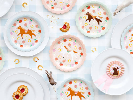 OBRUS PAPIEROWY KONIE 180X120 CM