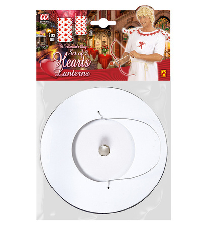 LAMPIONY PAPIEROWE SERCA 2 SZT. 28 CM