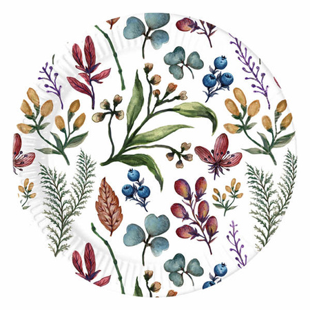 ZESTAW ZIOŁA TALERZYKI+KUBECZKI