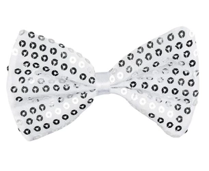 MUSZKA BIAŁA Z CEKINAMI 6X12CM