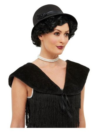 ZESTAW LATA 20 KAPELUSZ KOŁNIERZ