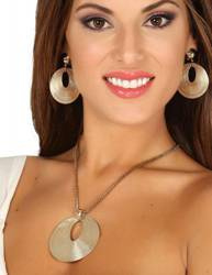 ZESTAW NASZYJNIK Z KOLCZYKAMI