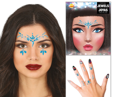 NAKLEJKI KRYSZTAŁKI NA TWARZ I PALCE
