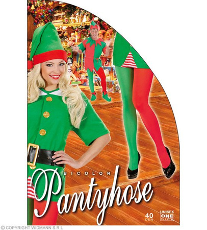 RAJSTOPY ELF CZERWONO-ZIELONE