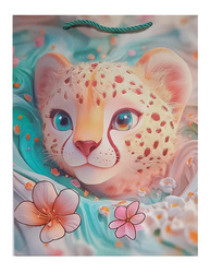 TORBA PREZENTOWA MAŁY LAMPART 26X32X10 CM