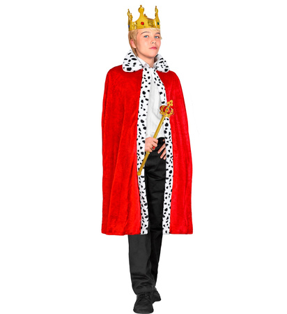 STRÓJ PELERYNA KRÓLEWSKA CZERWONA DZIECIĘCA 90 CM
