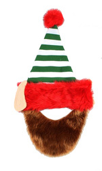 CZAPKA ELFA Z BRĄZOWĄ BRODĄ