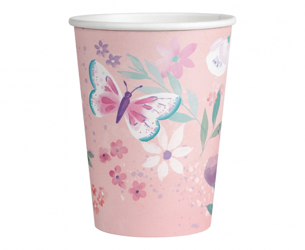 KUBECZKI PAPIEROWE MOTYLE 250 ML 8 SZT