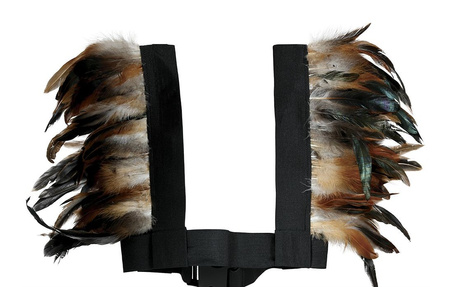 KAMIZELKA Z PIÓR BRĄZOWA 