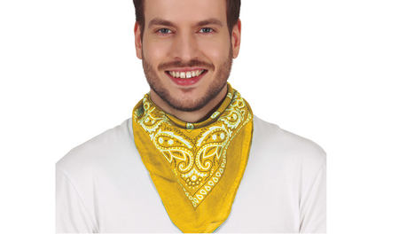 BANDANA KOWBOJSKA ŻÓŁTA 