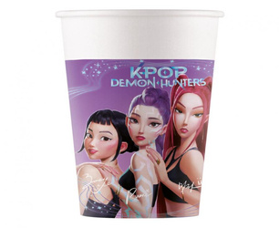 KUBECZKI PAPIEROWE KPOP DEMON HUNTERS 8 SZT 200 ML