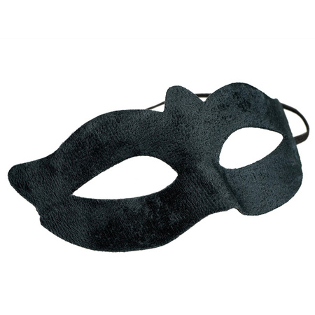 MASKA WENECKA AKSAMITNA CZARNA