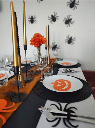 POKROWCE NA SZTUĆCE PAJĄK 6 SZT HALLOWEEN