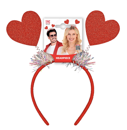 OPASKA BROKATOWE SERCA CZERWONA