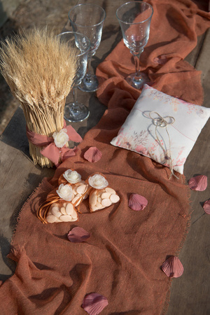 BIEŻNIK KOLORY NATURY KOŚĆ SŁONIOWA 36X500 CM