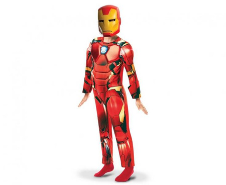 Zestaw dla dzieci Iron Man (kombinezon, maska), rozm. 5-6 lat