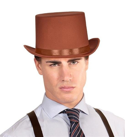 CYLINDER BRĄZOWY VINTAGE