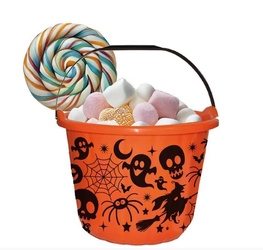 WIADERKO NA SŁODYCZE POMARAŃCZOWE HALLOWEEN 18X14 CM