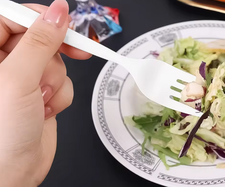 WIDELCE PLASTIKOWE WIELORAZOWE BIAŁE 10 SZT