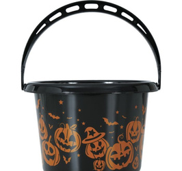 WIADERKO NA SŁODYCZE CZARNE DYNIE 18X14 CM