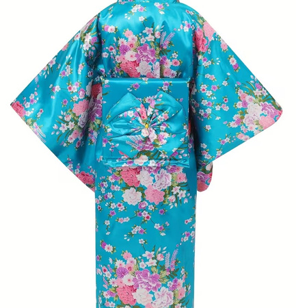 STRÓJ DZIECIĘCY KIMONO NIEBIESKIE 