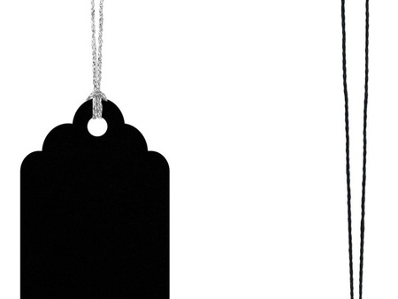 Zawieszki do prezentów z falbanką (1 karton / 40 op.) (1 op. / 6 szt.)