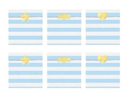 TOREBKI NA SŁODYCZE J. NIEBIESKI 6 szt