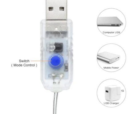 KURTYNA ŚWIETLNA 3 X 3 M CIEPŁE ŚWIAŁO