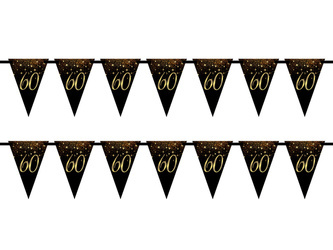 BANER GIRLANDA PAPIEROWA 60 URODZINY 5 M