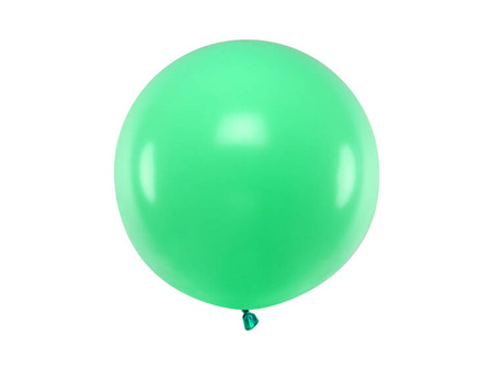 BALON LATEKSOWY PASTEL 60 CM  1 SZT OKRĄGŁY PASTEL GREEN