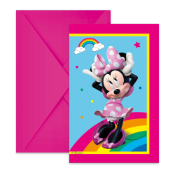 ZAPROSZENIA URODZINOWE MINNIE 6 SZT DISNEY