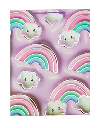 TORBA PAPIEROWA TĘCZA 40 X 30 X 12 CM