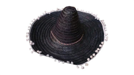 SOMBRERO 60CM CZARNE