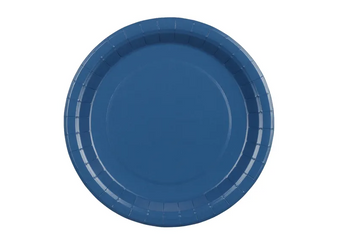 TALERZYKI PAPIEROWE GRANATOWY 23 CM 6 SZT