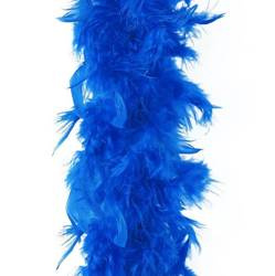 BOA Z PIÓR CIEMNY NIEBIESKI 190CM