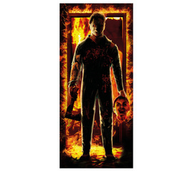 KURTYNA HALLOWEEN PŁOMIENIE 80X180CM